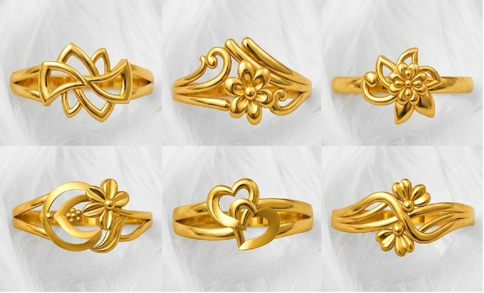 Ladies Paper Casting Rings LR Lot -1 — view 11