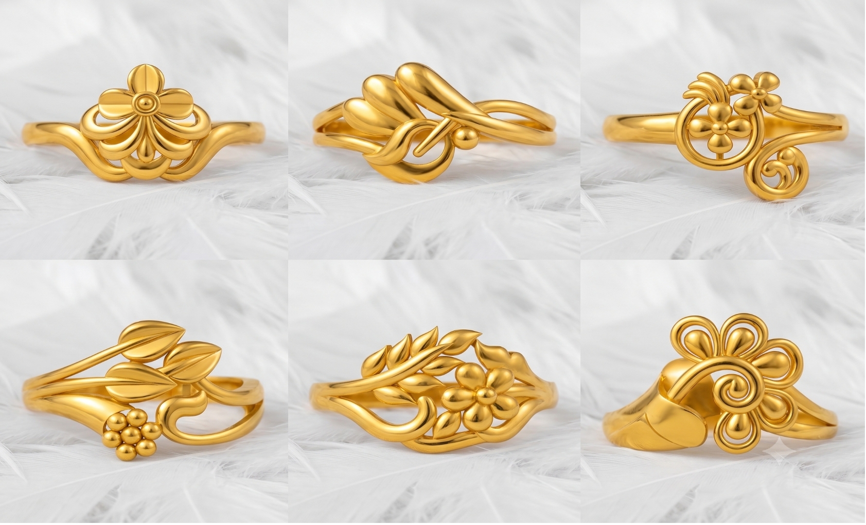 Ladies Paper Casting Rings LR Lot -2 — view 2