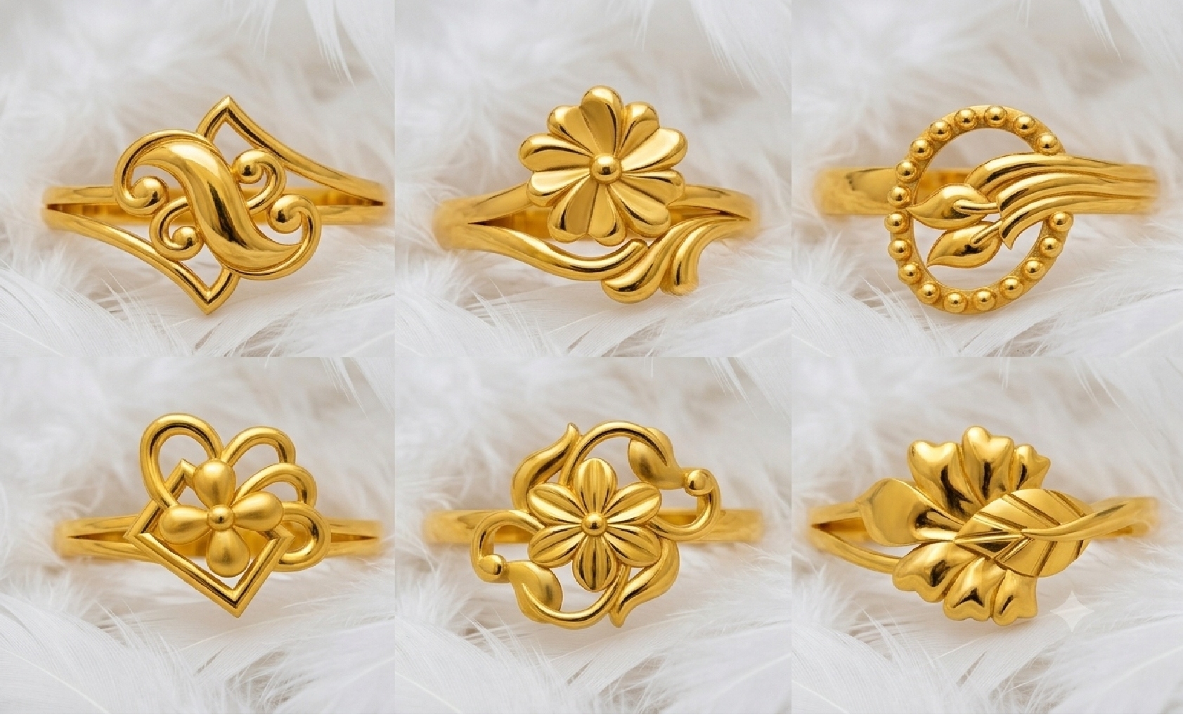 Ladies Paper Casting Rings LR Lot -2 — view 3
