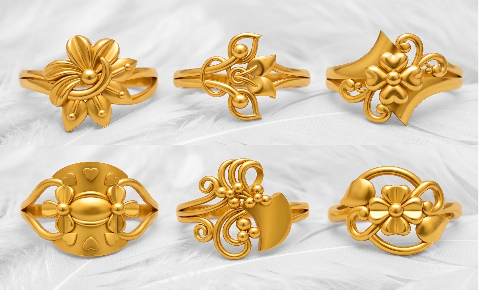 Ladies Paper Casting Rings LR Lot -2 — view 8