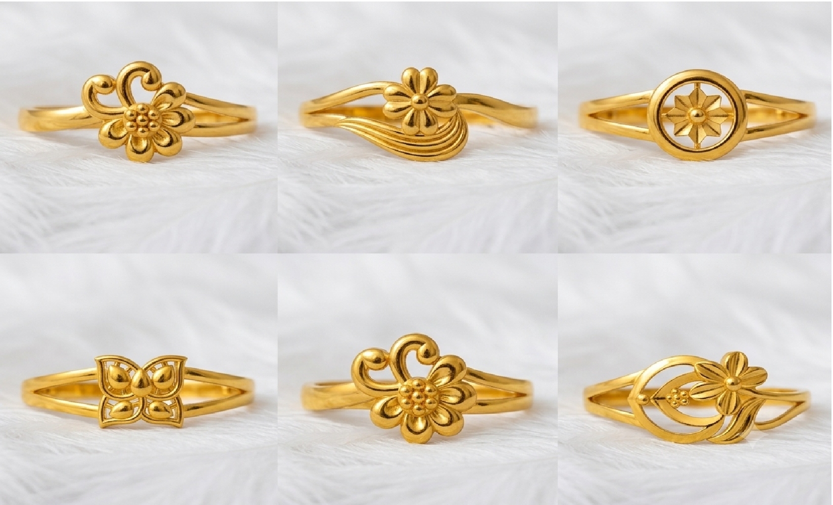 Ladies Paper Casting Rings LR Lot -3 — view 4
