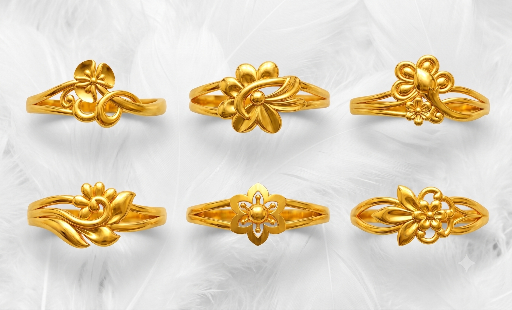 Ladies Paper Casting Rings LR Lot -3 — view 6