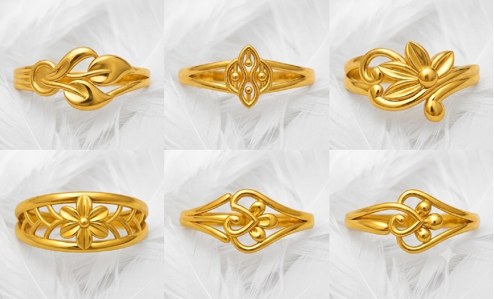 Ladies Paper Casting Rings LR Lot -3 — view 7