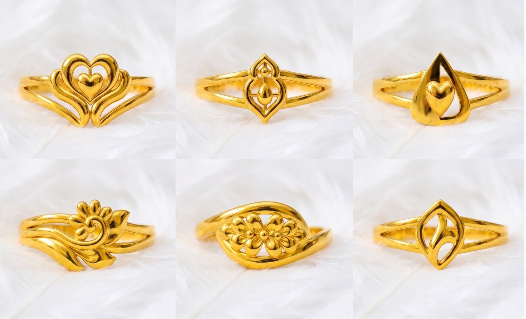 Ladies Paper Casting Rings LR Lot -3 — view 9