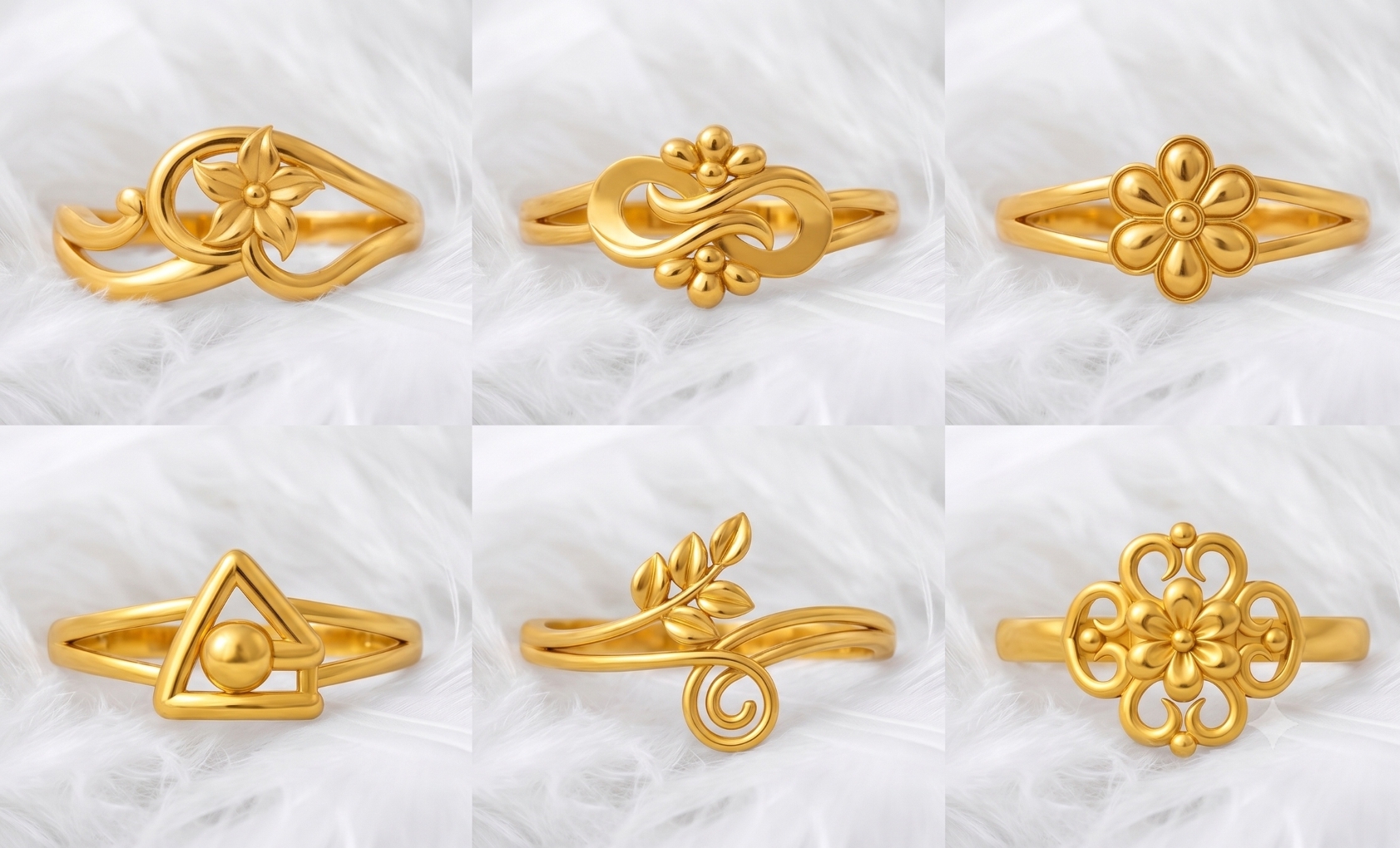 Ladies Paper Casting Rings LR Lot -3 — view 13