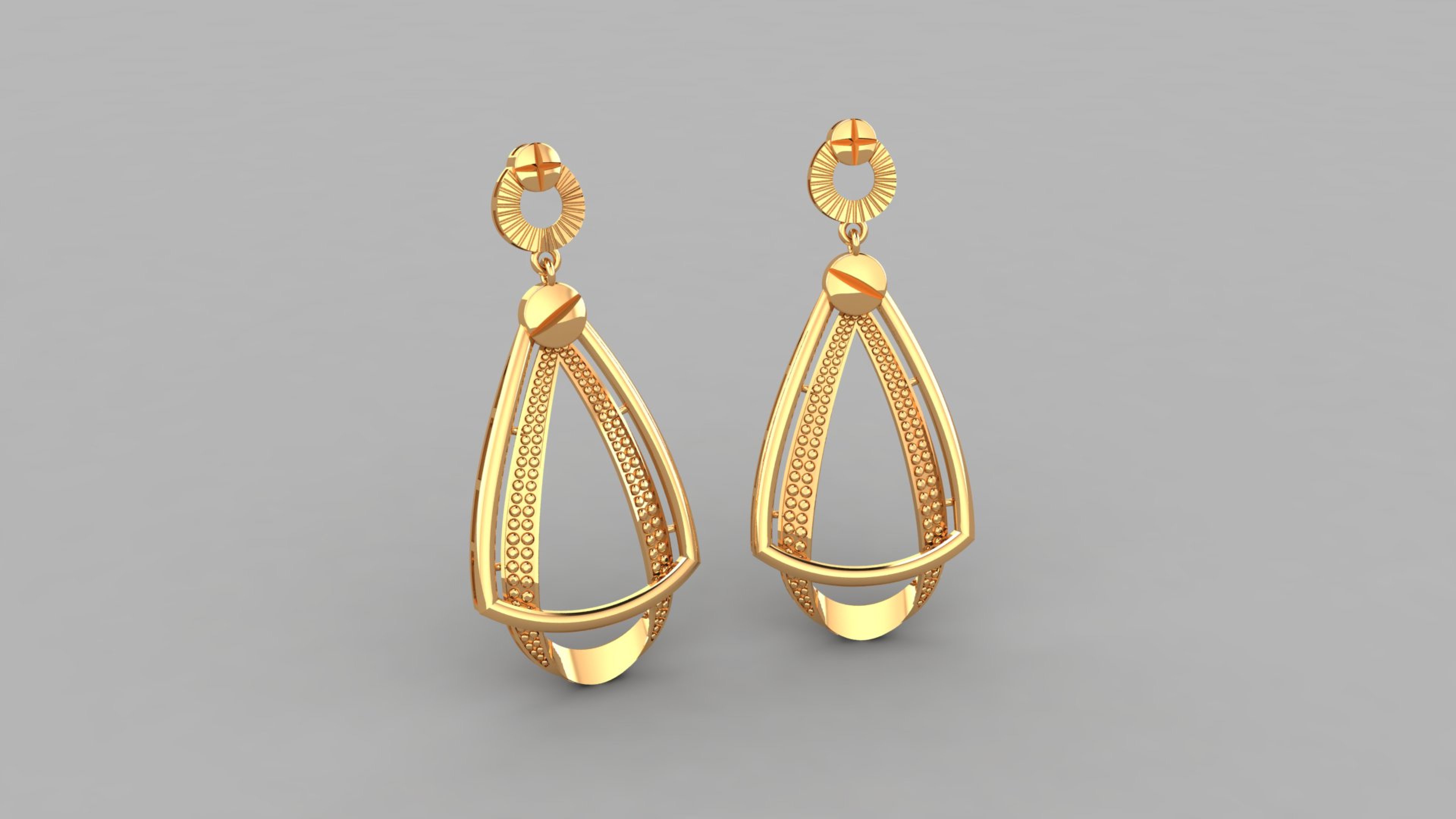 40 Plain Long Earing 3DM Files Lot Available — view 2